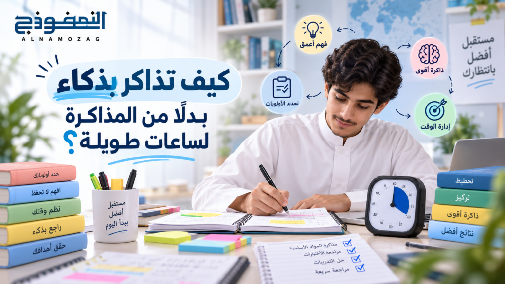 كيف تذاكر بذكاء بدلًا من المذاكرة لساعات طويلة؟